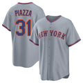 BIPIHUC NY.Mets #31 Mike Piazza Player Gray Road Home Game Stitched Jerseys