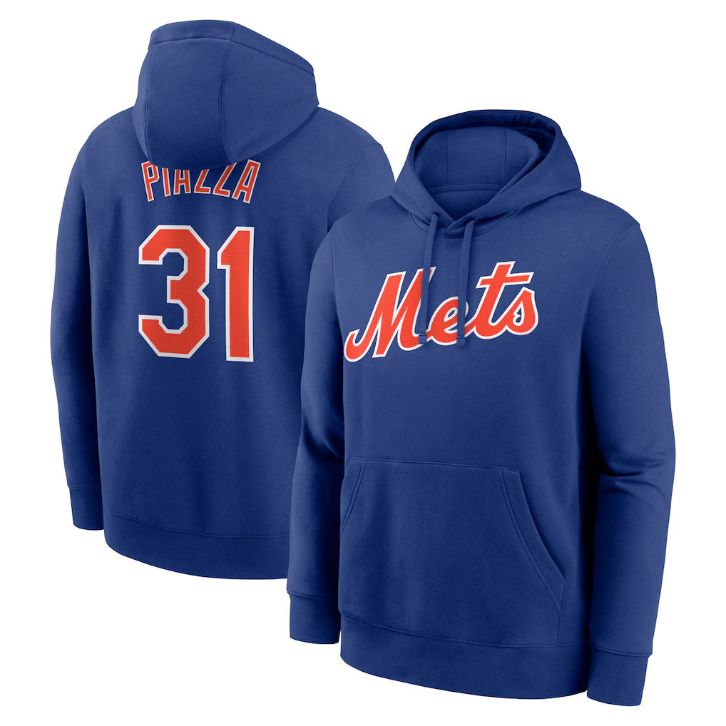 BIPIHUC NY.Mets #31 Mike Piazza Player Royal Club Pullover Hoodie Game Stitched Jerseys
