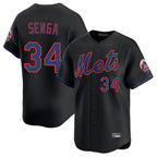 BIPIHUC NY.Mets #34 Kodai Senga Player Black Alternate Home Limited Stitched Jerseys