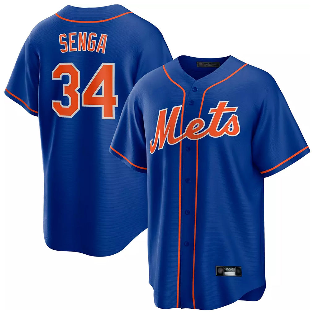 BIPIHUC NY.Mets #34 Kodai Senga Player Royal Home Game Stitched Jerseys