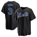 BIPIHUC NY.Mets #3 Carson Benge Player Black Replica Home Game Stitched Jerseys