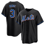 BIPIHUC NY.Mets #3 Carson Benge Player Black Replica Home Game Stitched Jerseys