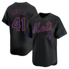 BIPIHUC NY.Mets #41 Tom Seaver Player Black Alternate Home Limited Stitched Jerseys