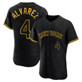 BIPIHUC NY.Mets #4 Francisco Alvarez Player Black Snake Skin City Home Limited Elite Stitched Jerseys