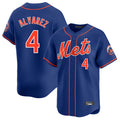 BIPIHUC NY.Mets #4 Francisco Alvarez Player Royal Home Limited Stitched Jerseys