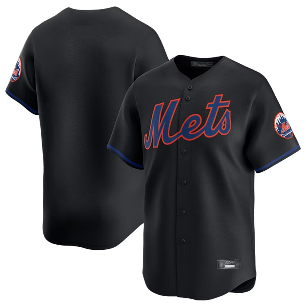 BIPIHUC NY.Mets Blank Player Black Home Game Stitched Jerseys