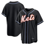 BIPIHUC NY.Mets Blank Player Fashion Black Out Game Stitched Jerseys