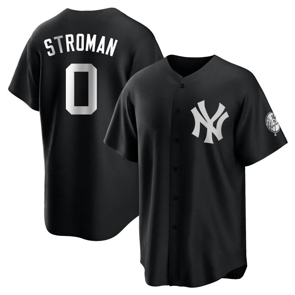 BIPIHUC NY.Yankees #0 Marcus Stroman Player Black Game Stitched Jerseys