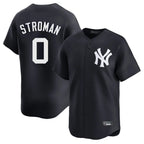 BIPIHUC NY.Yankees #0 Marcus Stroman Player Navy Alternate Limited Home Stitched Jerseys