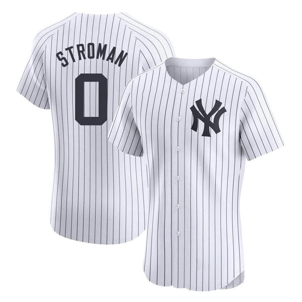 BIPIHUC NY.Yankees #0 Marcus Stroman Player White Limited Elite Home Stitched Jerseys