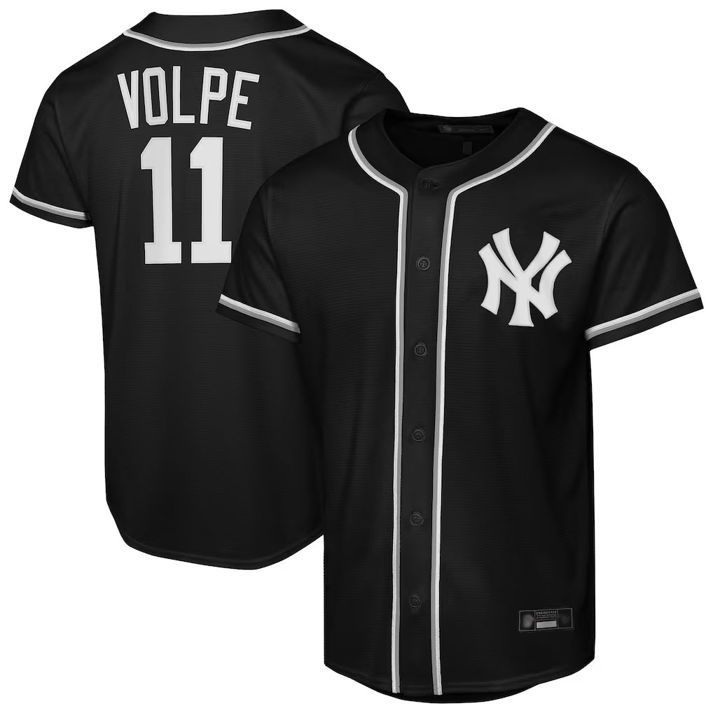 BIPIHUC NY.Yankees #11 Anthony Volpe Player Black Out Game Stitched Jerseys