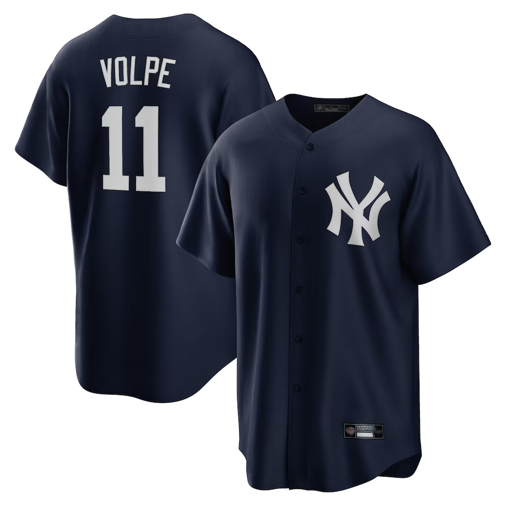 BIPIHUC NY.Yankees #11 Anthony Volpe Player Navy Game Stitched Jerseys