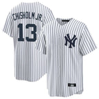BIPIHUC NY.Yankees #13 Jazz Chisholm Jr Player White Game Home Stitched Jerseys
