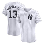 BIPIHUC NY.Yankees #13 Jazz Chisholm Jr Player White Limited Home Stitched Jerseys