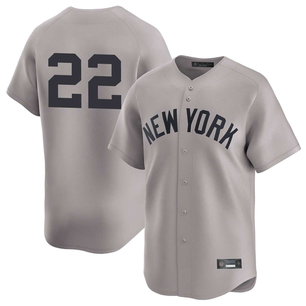 BIPIHUC NY.Yankees #22 Ben Rice Player Gray Limited Stitched Jerseys