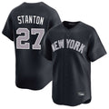 BIPIHUC NY.Yankees #27 Giancarlo Stanton Player Navy Limited Game Stitched Jerseys