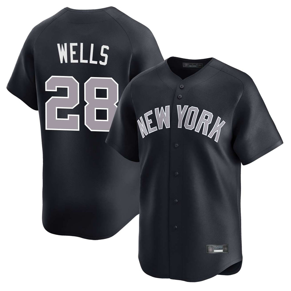 BIPIHUC NY.Yankees #28 Austin Wells Player Navy Limited Home Stitched Jerseys