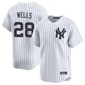 BIPIHUC NY.Yankees #28 Austin Wells Player White Limited Home Stitched Jerseys