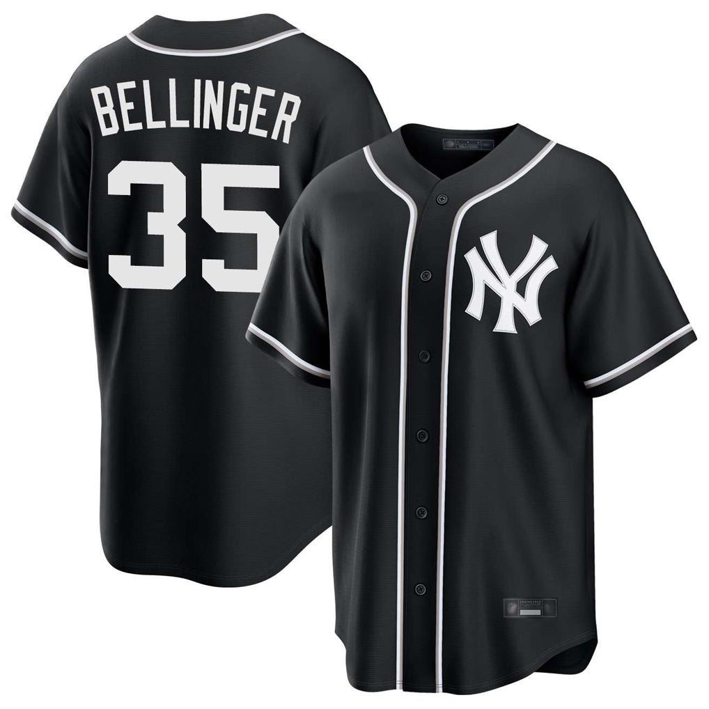 BIPIHUC NY.Yankees #35 Cody Bellinger Player Black Out Game Stitched Jerseys
