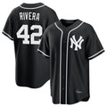 BIPIHUC NY.Yankees #42 Mariano Rivera Player Black Out Game Home Stitched Jerseys