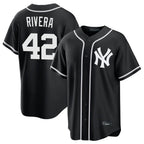 BIPIHUC NY.Yankees #42 Mariano Rivera Player Black Out Game Home Stitched Jerseys