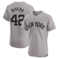 BIPIHUC NY.Yankees #42 Mariano Rivera Player Gray Limited Elite Home Stitched Jerseys