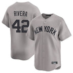 BIPIHUC NY.Yankees #42 Mariano Rivera Player Gray Limited Home Stitched Jerseys