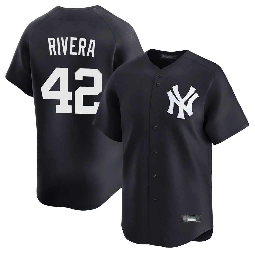 BIPIHUC NY.Yankees #42 Mariano Rivera Player Navy Alternate Limited Home Stitched Jerseys