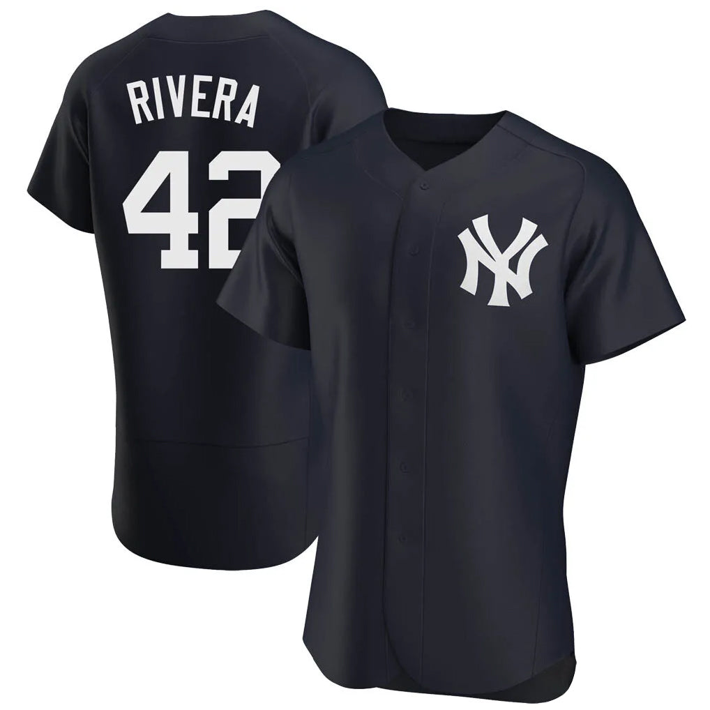 BIPIHUC NY.Yankees #42 Mariano Rivera Player Navy Limited Elite Home Stitched Jerseys