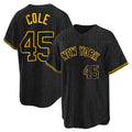 BIPIHUC NY.Yankees #45 Gerrit Cole Player Black Snake Skin City Game Home Stitched Jerseys