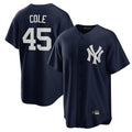 BIPIHUC NY.Yankees #45 Gerrit Cole Player Navy Game Home Stitched Jerseys