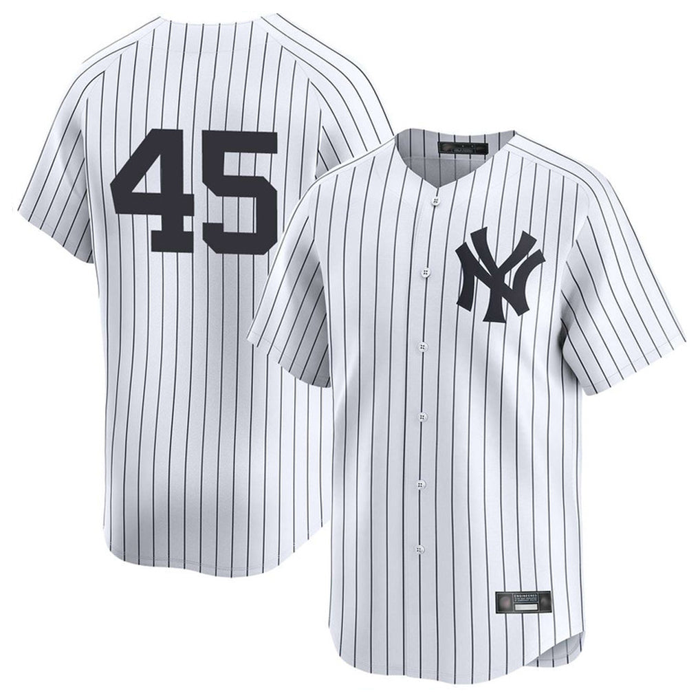 BIPIHUC NY.Yankees #45 Gerrit Cole Player White Limited Home Stitched Jerseys