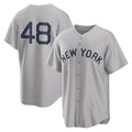 BIPIHUC NY.Yankees #48 Paul Goldschmidt Player Gray Field of Dreams Game Stitched Jerseys