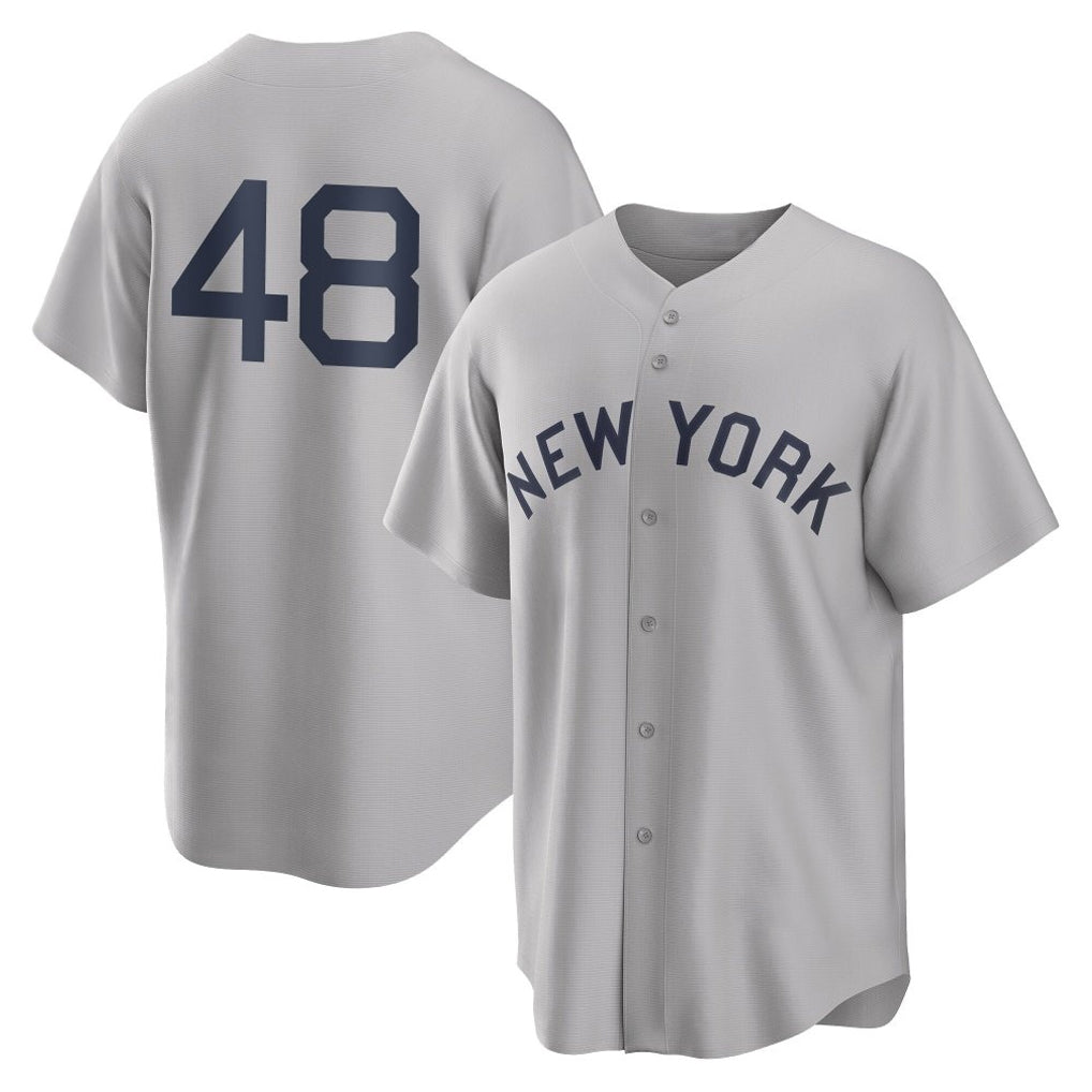 BIPIHUC NY.Yankees #48 Paul Goldschmidt Player Gray Field of Dreams Game Stitched Jerseys