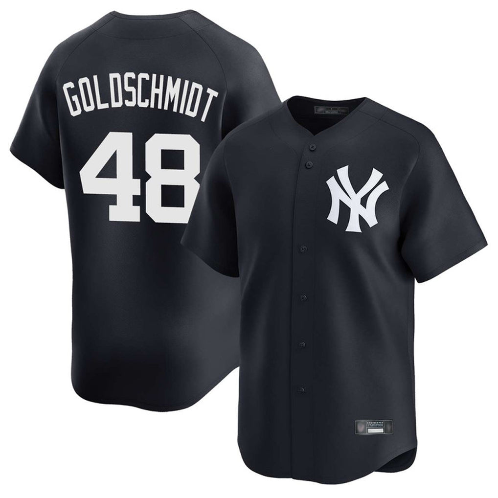 BIPIHUC NY.Yankees #48 Paul Goldschmidt Player Navy Limited Stitched Jerseys