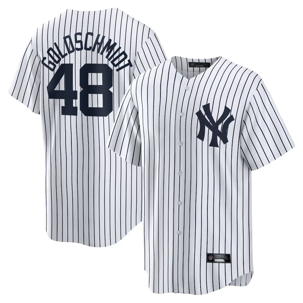 BIPIHUC NY.Yankees #48 Paul Goldschmidt Player White Game Home Stitched Jerseys