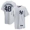 BIPIHUC NY.Yankees #48 Paul Goldschmidt Player White Game Home Stitched Jerseys
