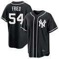 BIPIHUC NY.Yankees #54 Max Fried Player Black Out Game Stitched Jerseys