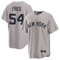 BIPIHUC NY.Yankees #54 Max Fried Player Gray Game Home Stitched Jerseys