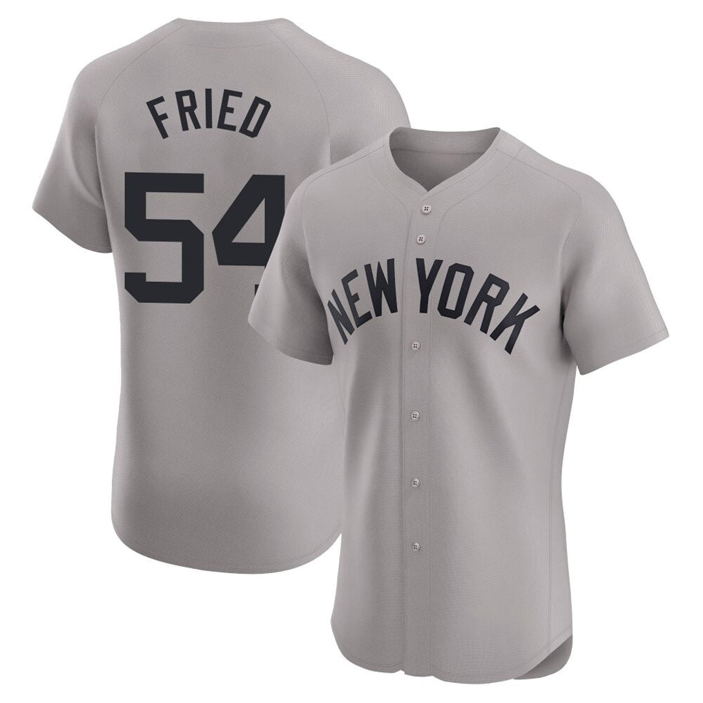 BIPIHUC NY.Yankees #54 Max Fried Player Gray Limited Elite Home Stitched Jerseys