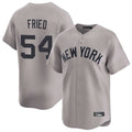 BIPIHUC NY.Yankees #54 Max Fried Player Gray Limited Home Stitched Jerseys
