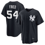 BIPIHUC NY.Yankees #54 Max Fried Player Navy Game Stitched Jerseys