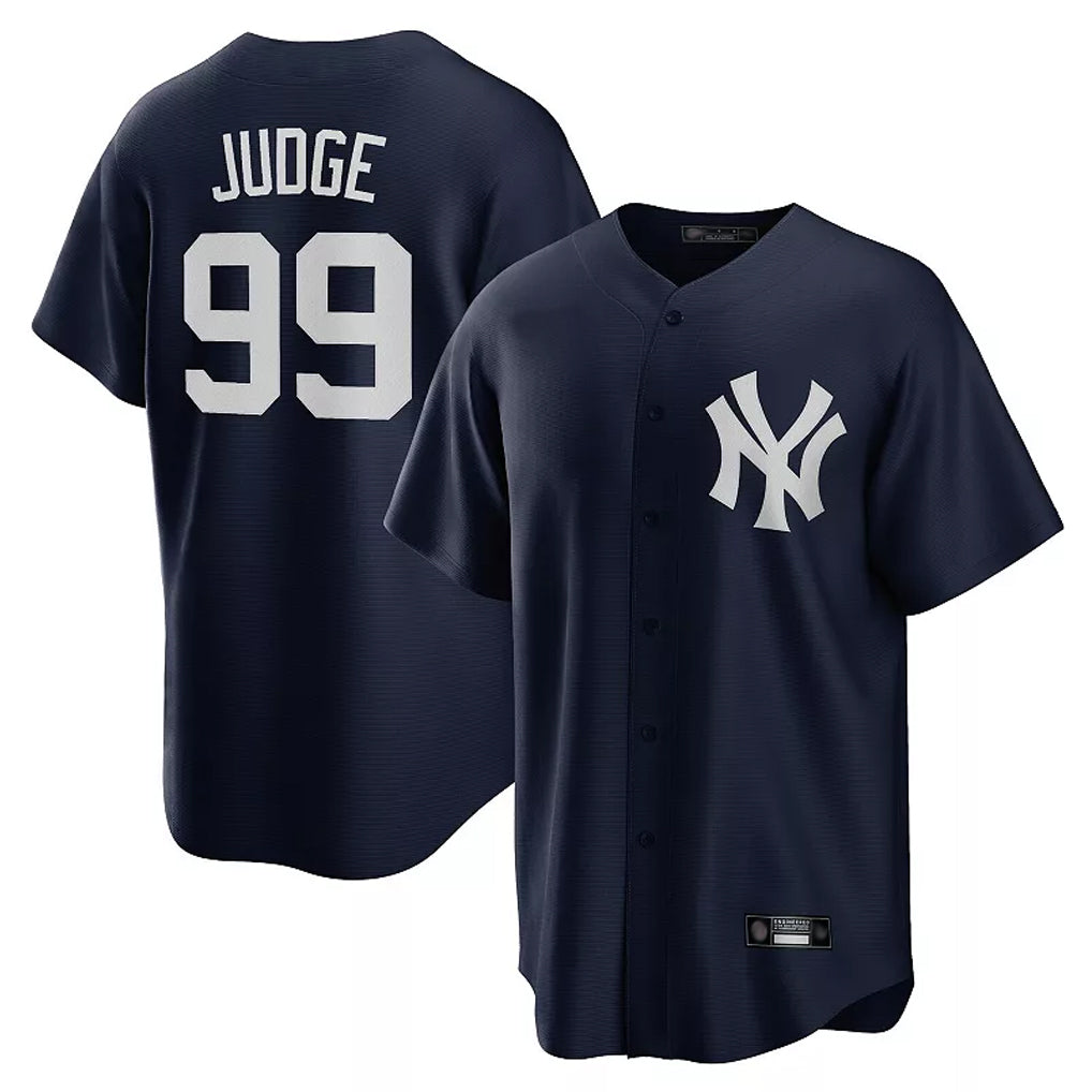 BIPIHUC NY.Yankees #99 Aaron Judge Player Navy Game Stitched Jerseys
