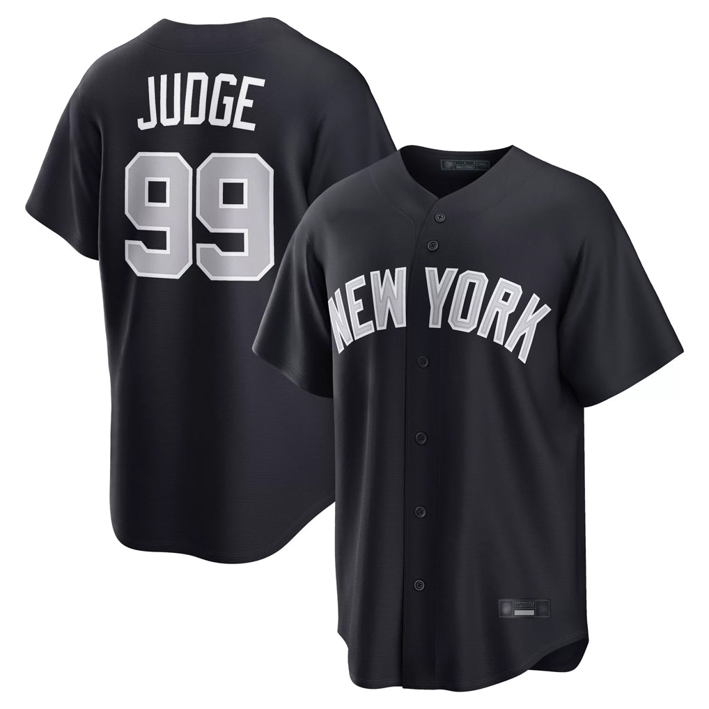 BIPIHUC NY.Yankees #99 Aaron Judge Player Navy Home Game Stitched Jerseys