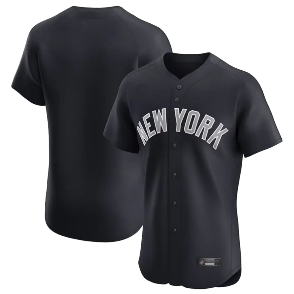 BIPIHUC NY.Yankees Blank Player Navy Home Replica Elite Stitched Jerseys