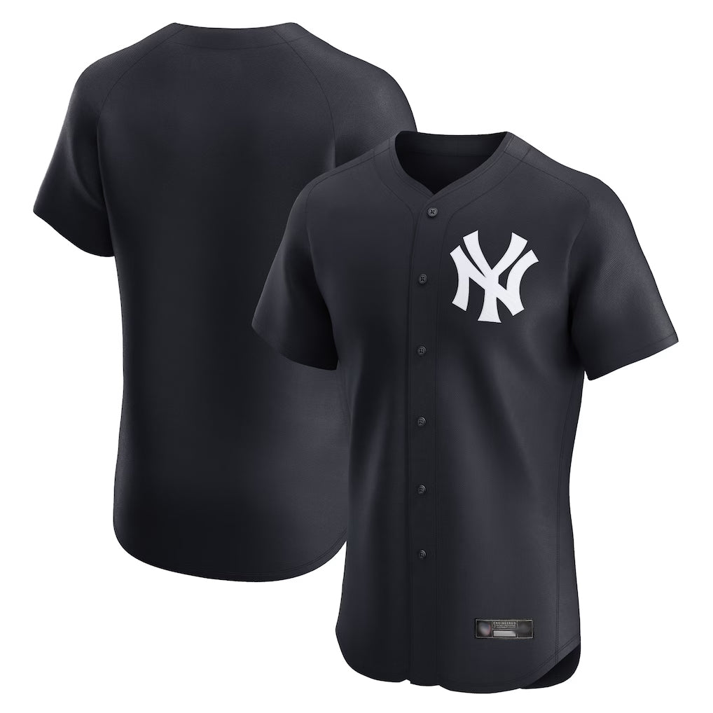 BIPIHUC NY.Yankees Blank Player Navy Limited Elite Home Stitched Jerseys
