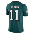 BIPIHUC P.Eagles #11 A.J. Brown Midnight Green Team Vapor F.U.S.E. Stitched Limited Jerseys