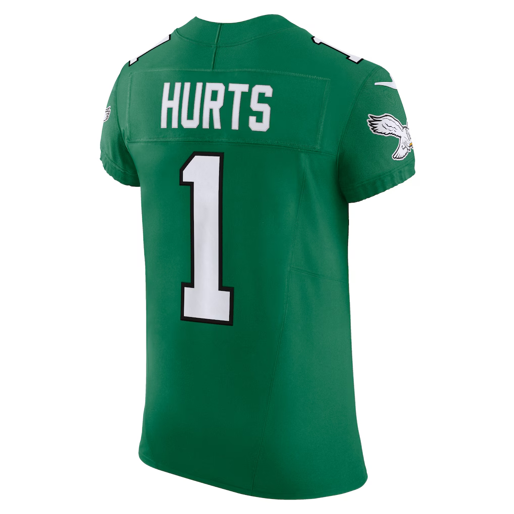 BIPIHUC P.Eagles #1 Jalen Hurts Kelly Green Alternate Vapor F.U.S.E. Elite Stitched Jerseys
