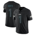 BIPIHUC P.Eagles #1 Jalen Hurts Player Limited Black Impact Home Game Stitched Jerseys