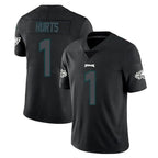 BIPIHUC P.Eagles #1 Jalen Hurts Player Limited Black Impact Home Game Stitched Jerseys